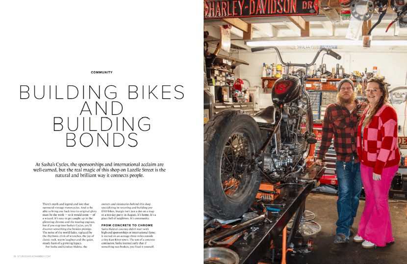 Sturgis community magazine spread