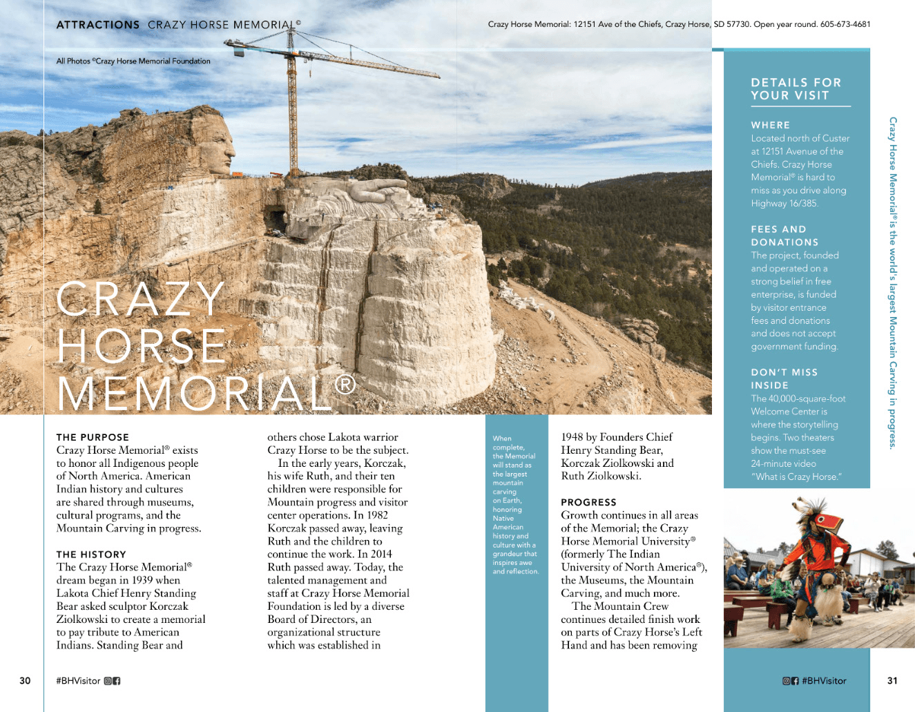 Black Hills Visitor editorial spread